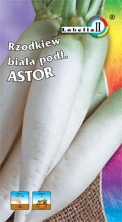 Rzodkiew Astor podłużna biała 5g  / L /