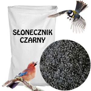 Słonecznik czarny dla ptaków Pokarm Karma 25 kg