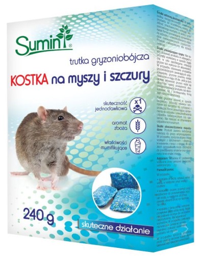 Trutka kostka na myszy i szczury 25 ppm 2x120 g