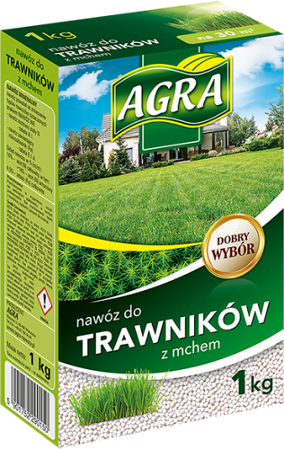 AGRA nawóz do trawników z mchem 1 kg