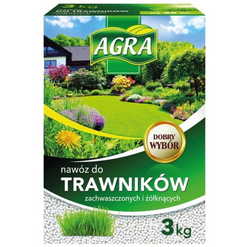 AGRA nawóz do trawników z chwastami 3 kg