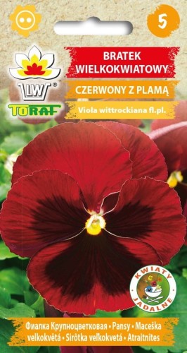 Bratek wielkokwiatowy czerwony z plamą 0,2g  / T /