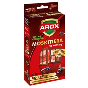 Moskitiera siatka okienna 130x150 czarna + rzep