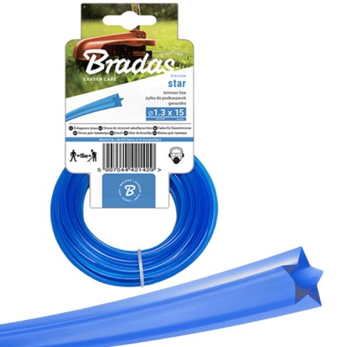 Żyłka gwiazdka TRIMMER karta 1,6 mm 15 m