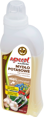 Mydło potasowe czosnkowe ogrodowe Agrecol  0,5L