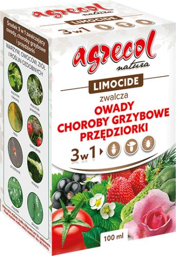 LIMOCIDE 100 ml Owady Choroby Grzybowe Przędziorki