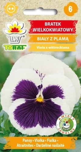 Bratek wielkokwiatowy biały z plamą  0,2g  / T /