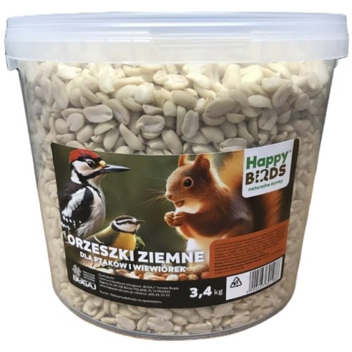 Orzeszki ziemne surowe dla ptaków wiewiórek 3,4 kg