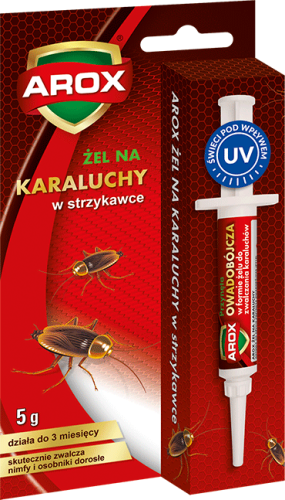 Żel na karaluchy w formie strzykawki