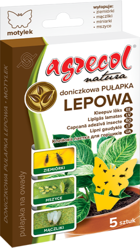 Doniczkowa pułapka lepowa motylek 5 szt. Agrecol
