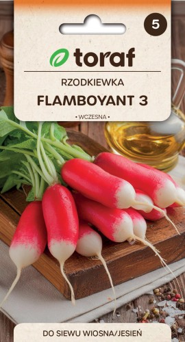 Rzodkiewka Flamboyant 3 nasiona 5g  / T /