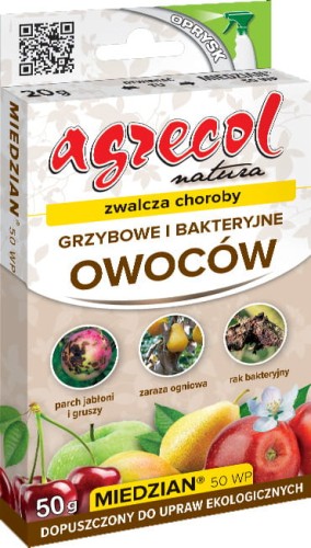 Miedzian do owoców 50 WP grzybobójczy Agrecol 50g