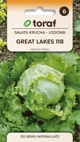 Sałata krucha Great Lakes 118  1g  / T /