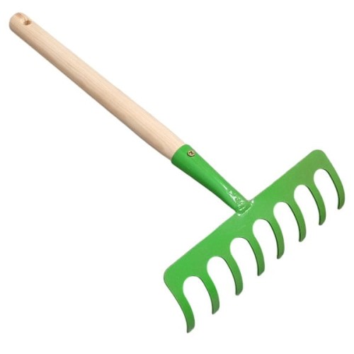 Grabki małe 8 zębów trzonek 30 cm